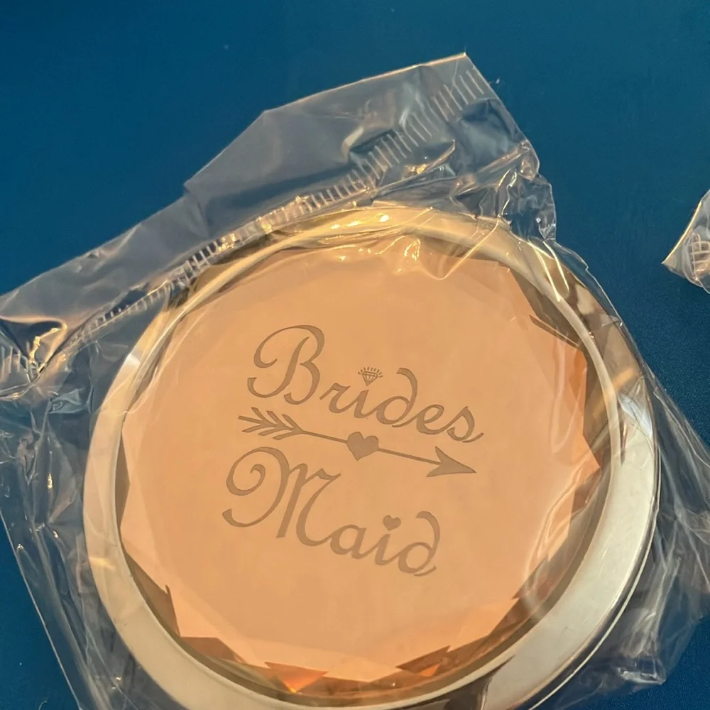 Rose Gold Bridal Party Compact Mirrors